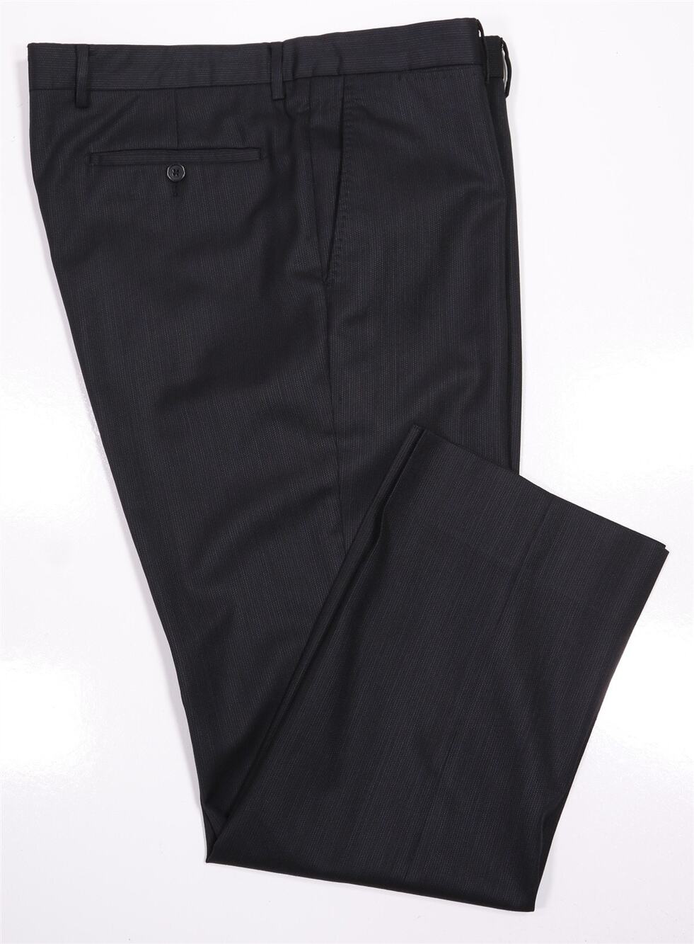 Versace Collection Mens Black Woven Flat Front Wool Dress Pants 36x29